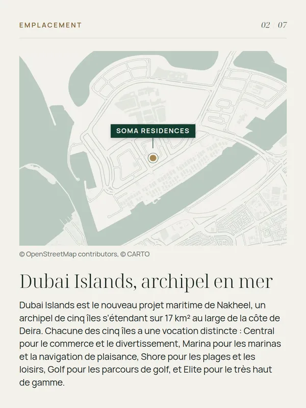 Visuel 2 sur 7 d'un exemple de carrousel pour Soma Residences