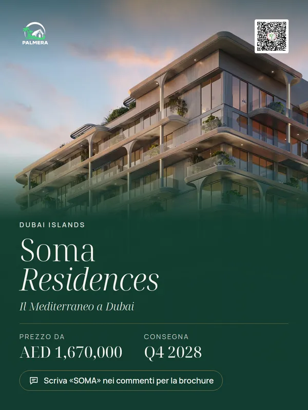 Un banner di esempio per Soma Residences, nel formato per i post