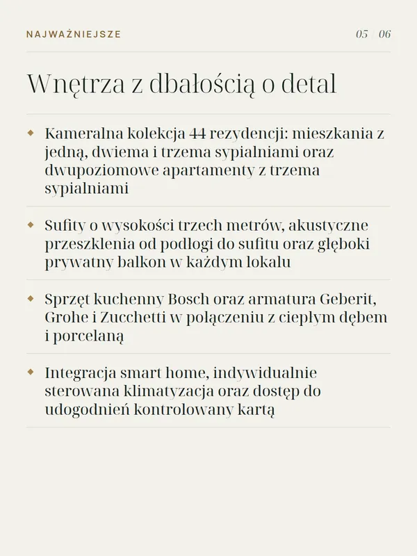 Slajd 5 z 6 przykładowej karuzeli dla Soma Residences