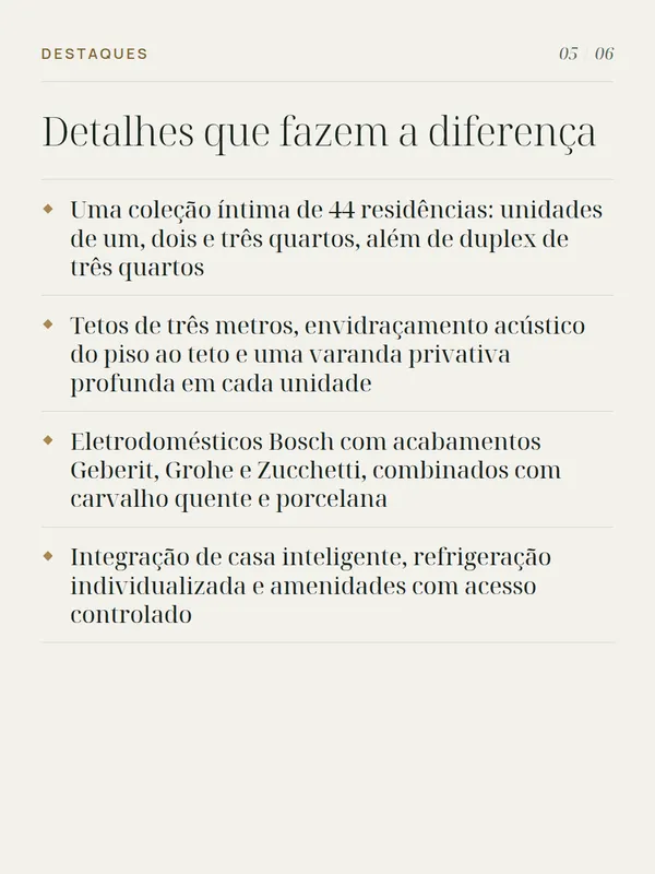 Slide 5 de 6 do carrossel de exemplo do Soma Residences