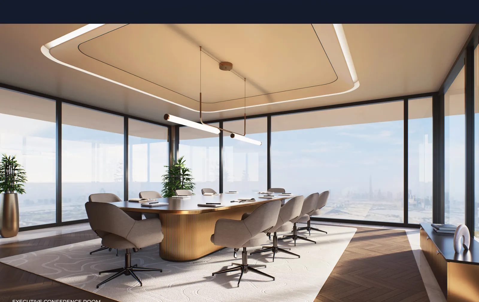 SAMANA Business Hub — executive boardroom