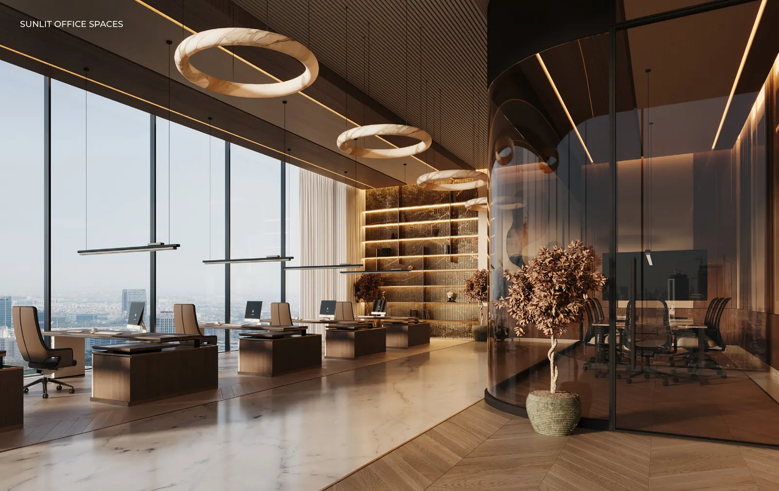 SAMANA Business Hub — sunlit workspace