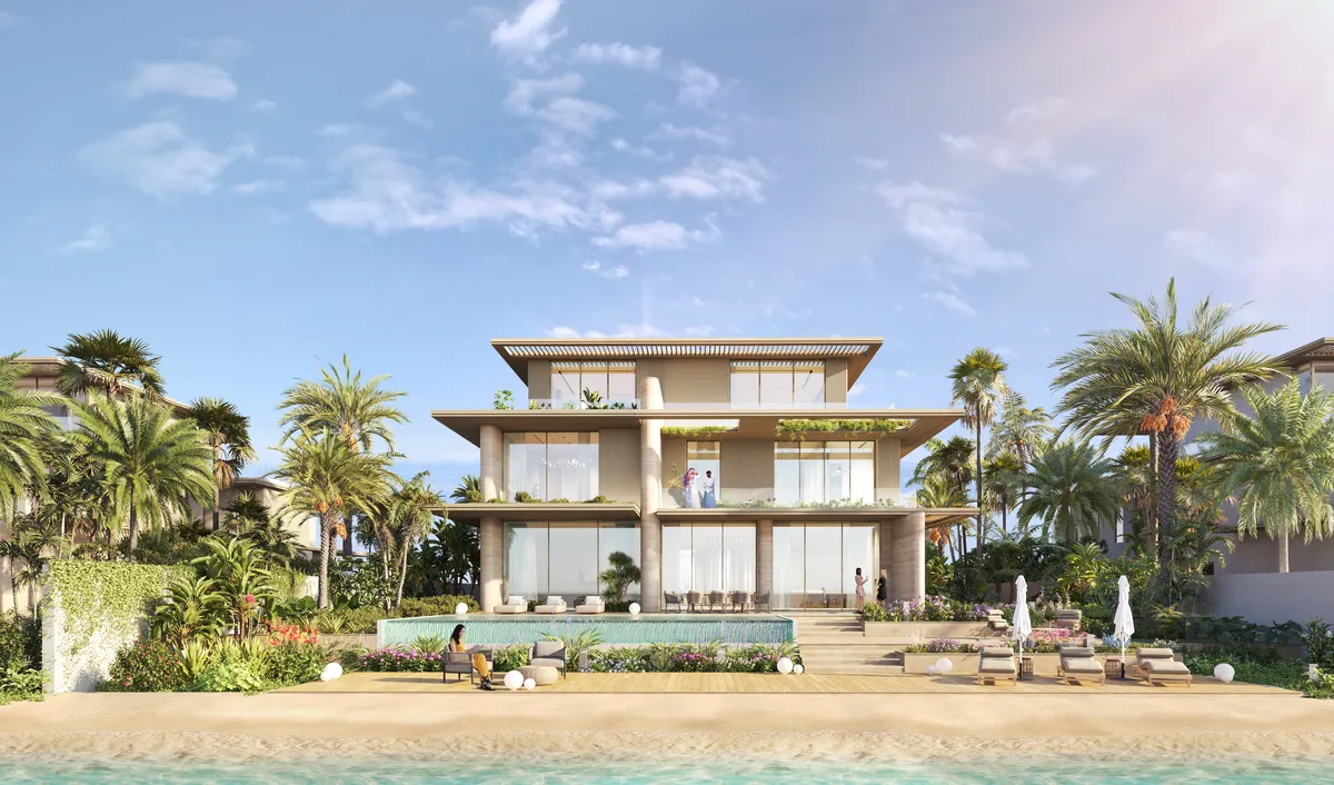 Villa frontage at Al Thuraya Island