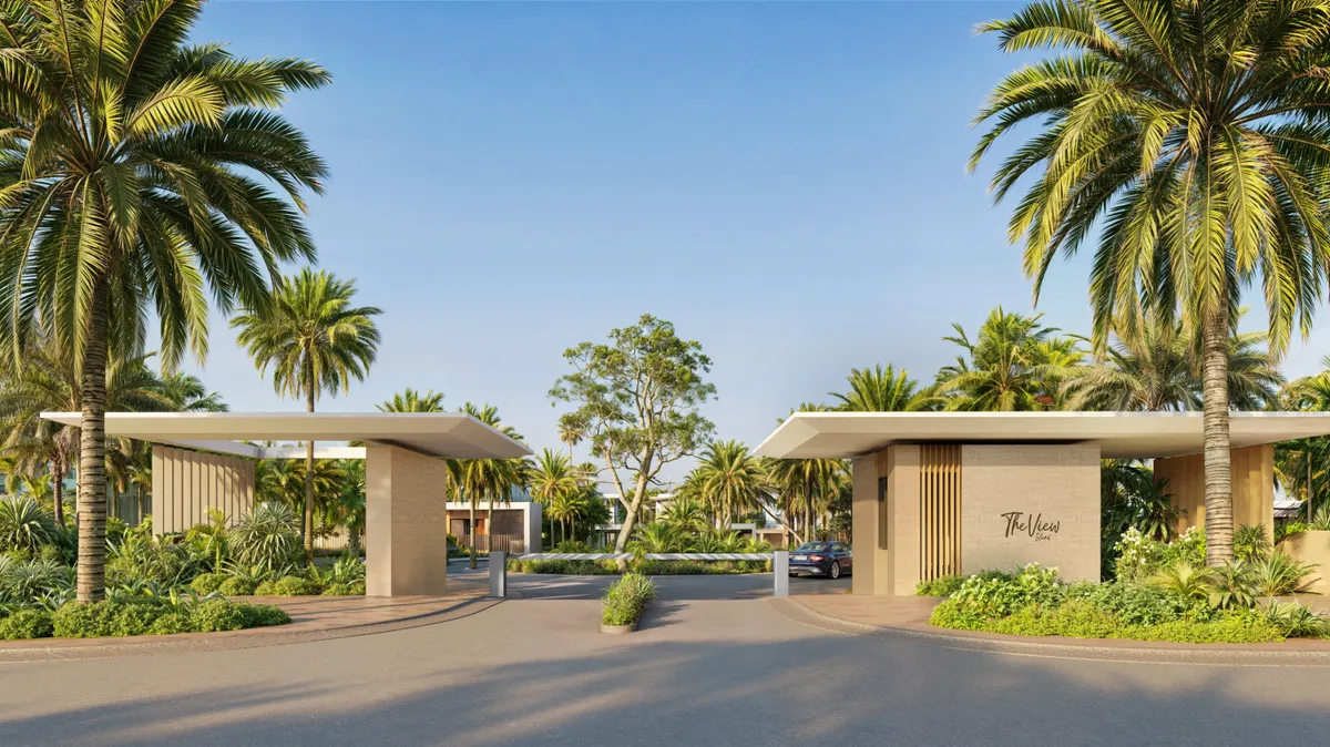 The entrance gate to The View Island