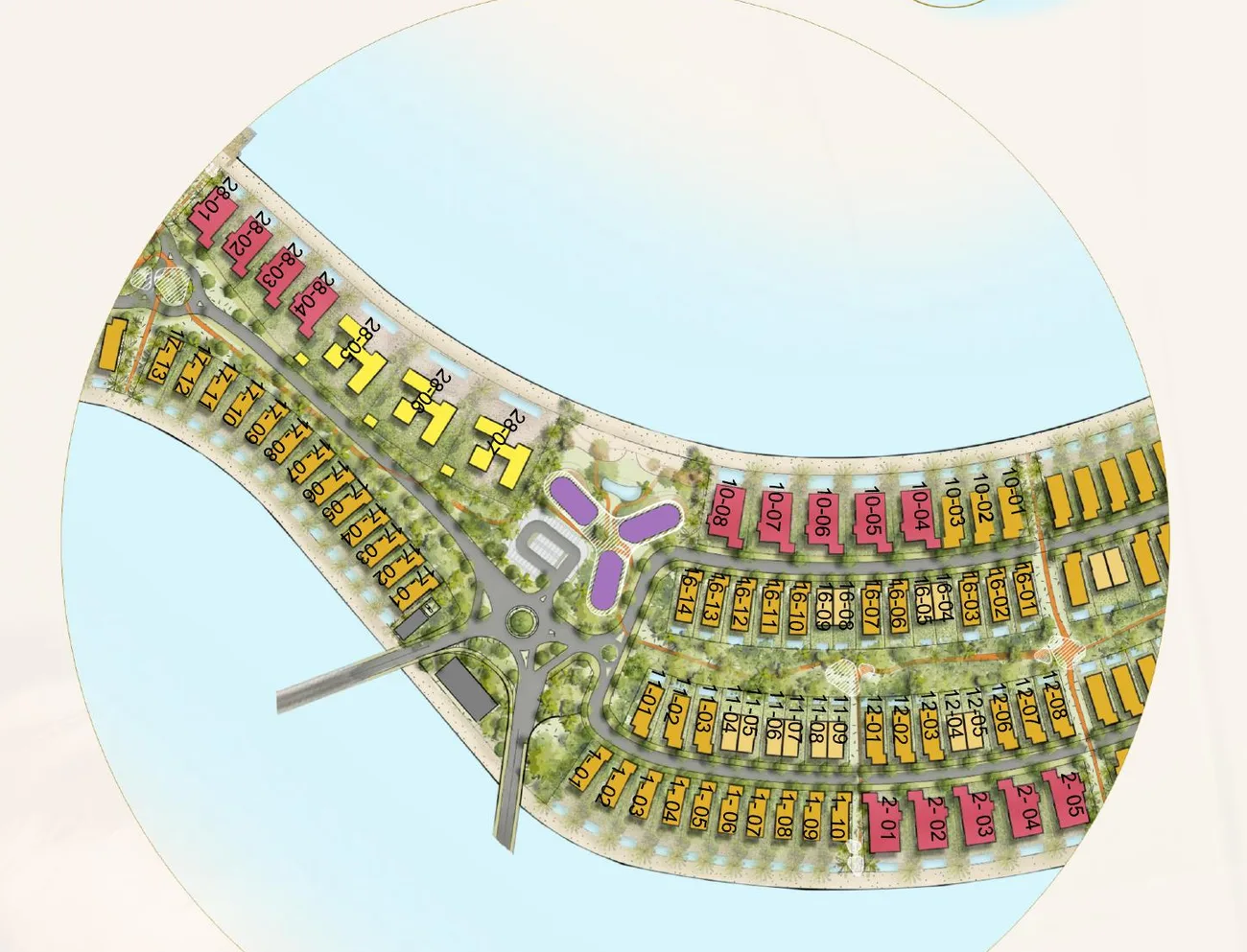 Island plan from the developer's documents — Al Thuraya Island
