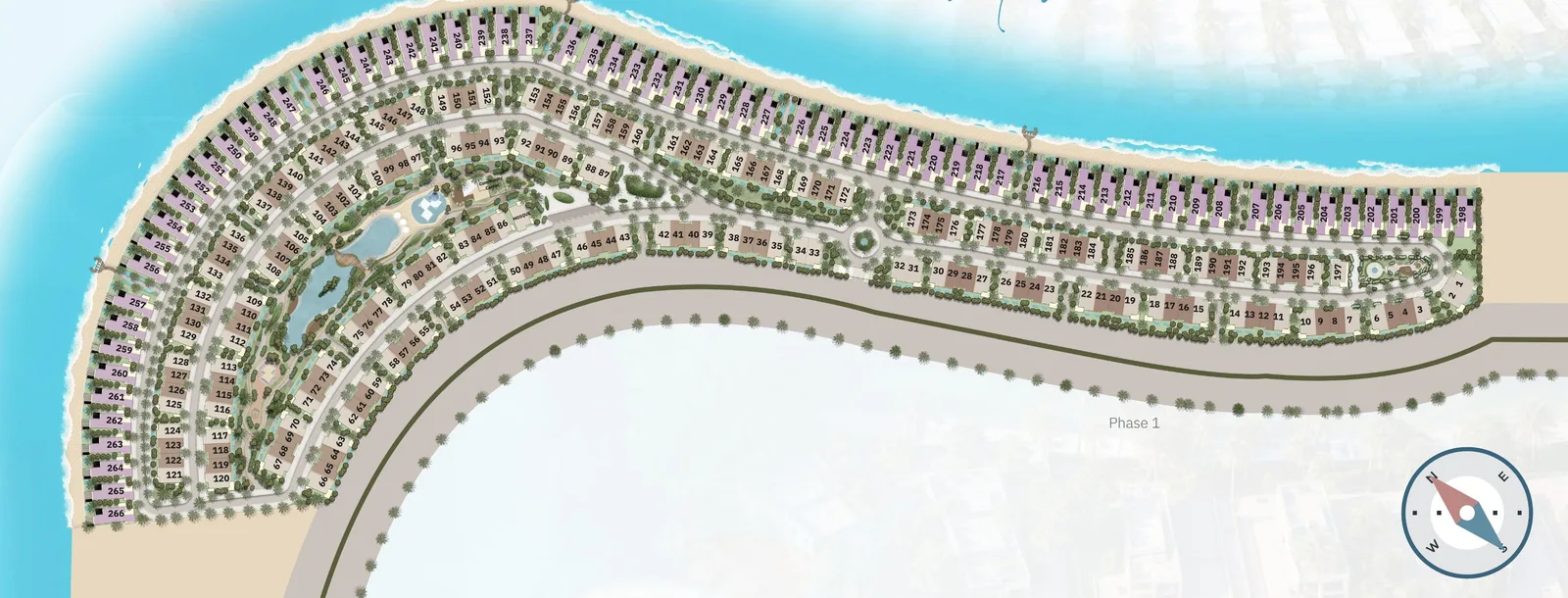Island plan from the developer's documents — The View Island
