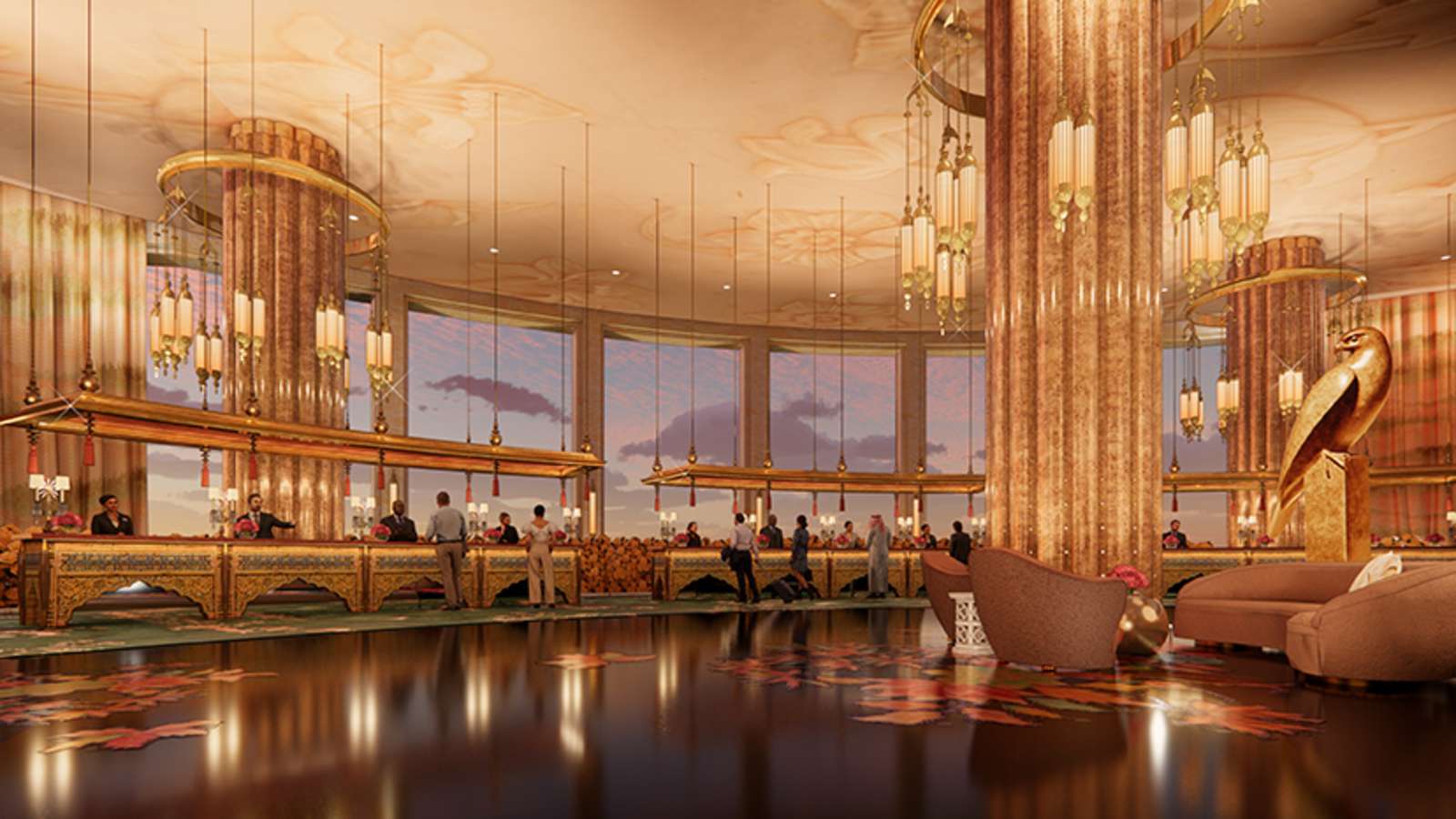 Wynn Al Marjan Island — reception lobby