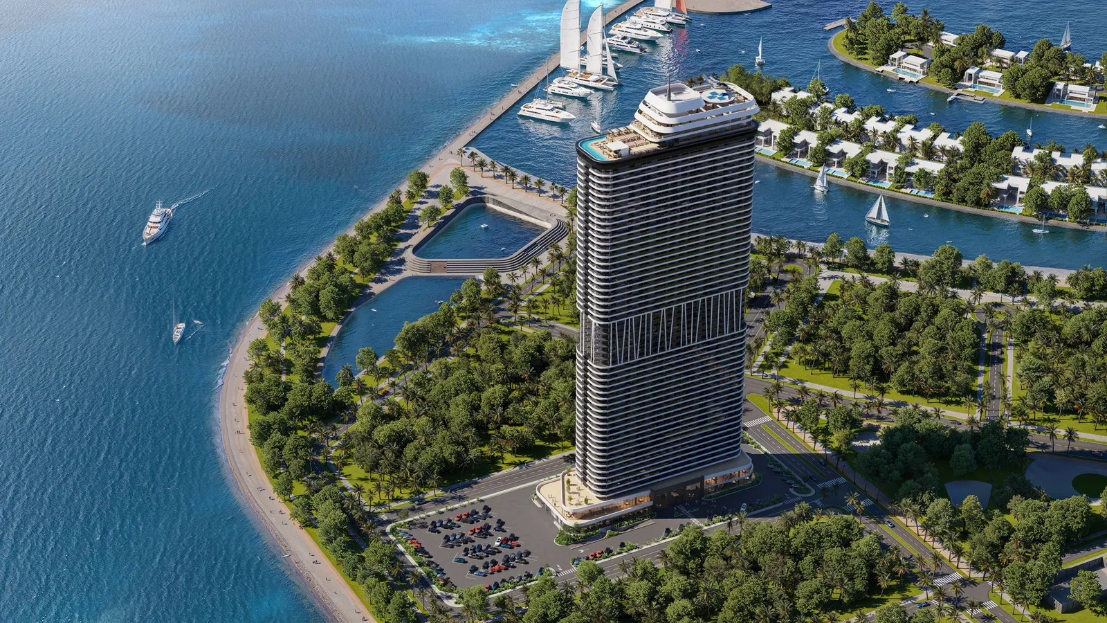 The First Tower auf Ambassadori Island, Batumi