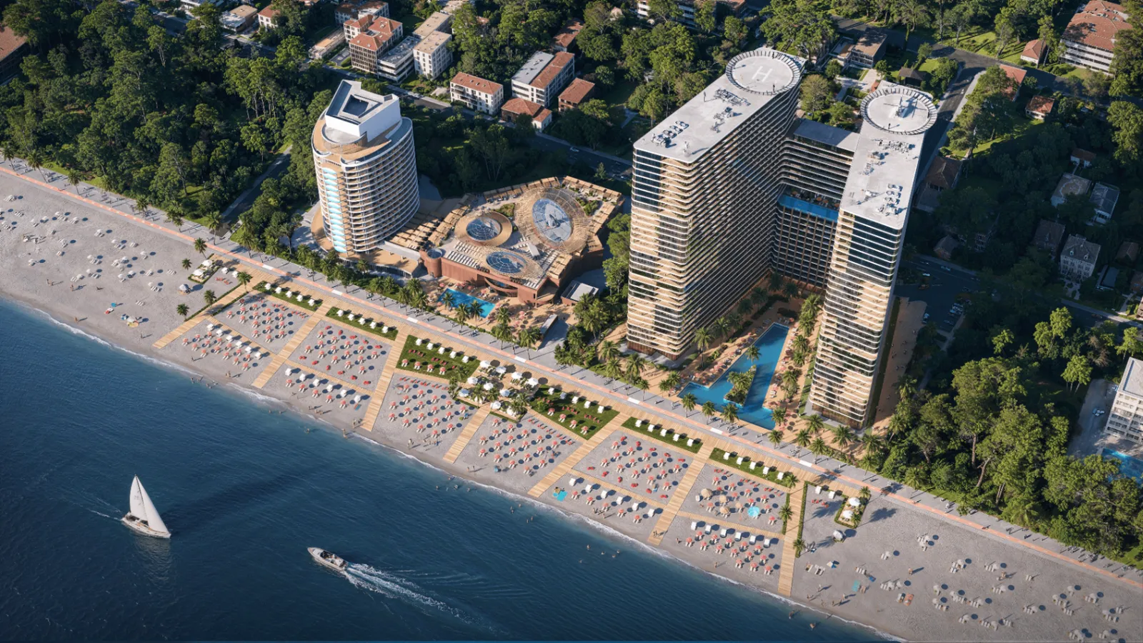 Grand Millennium Kobuleti di KBK, prima linea, Kobuleti