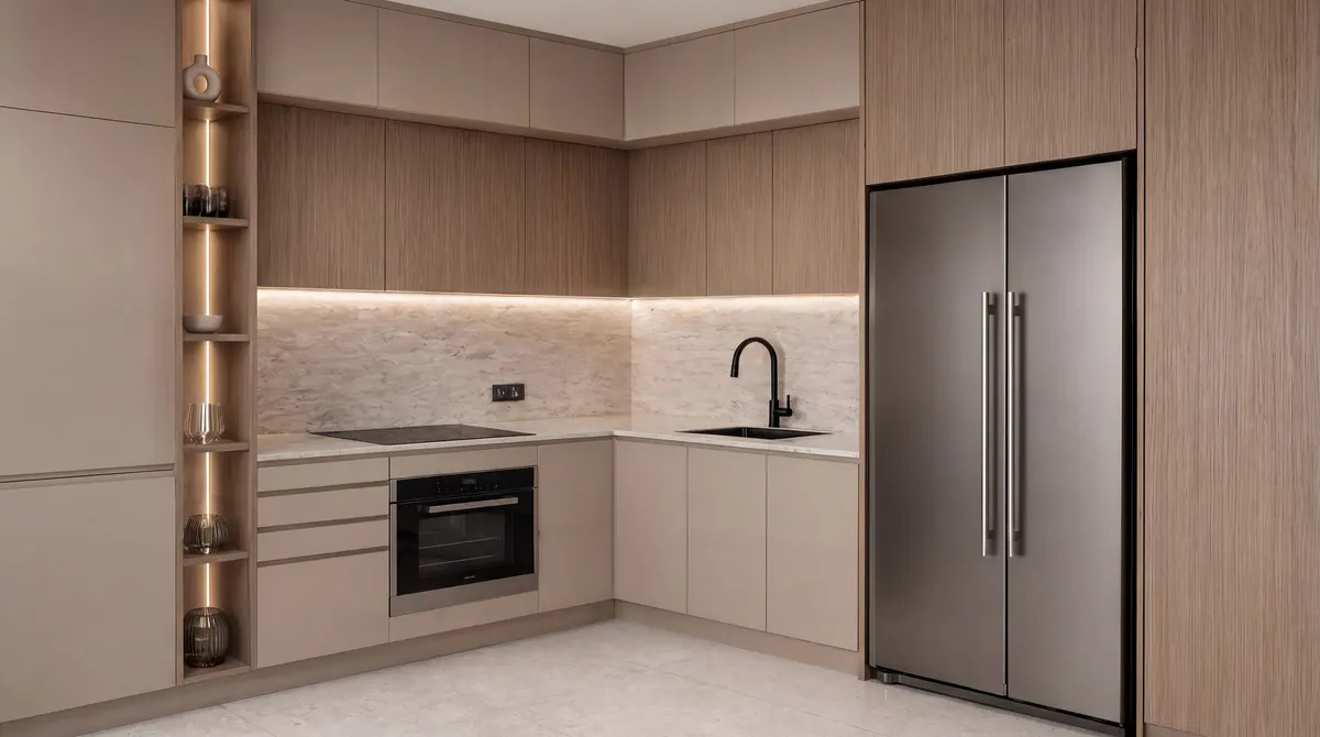 Einbauküche mit Geräten in den Padel Living Residences