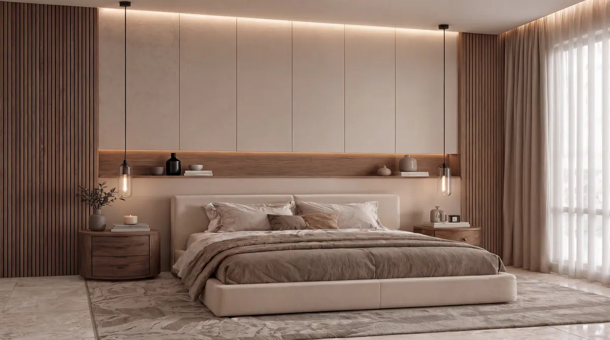 Hauptschlafzimmer in den Padel Living Residences von DarGlobal, Dschidda
